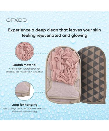 Double-Sided Bath Sponges for Women & Men - Loofah Shower Puffs & Scrubbies - Pink Bath Gloves for Ultimate Clean - Buy Online on GoSupps.com