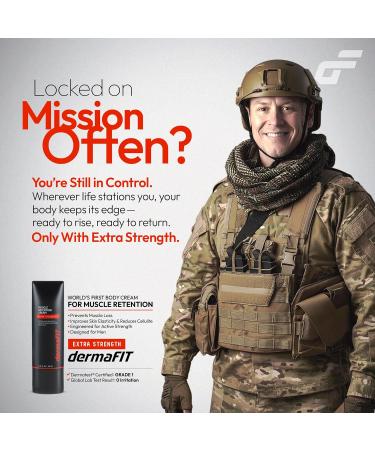 dermaFIT Extra Strength Muscle Maintenance Cream Post Workout Recovery & Strength Double-Enhanced Effect of Muscle Loss Prevention 200ml No Artificial Fragrance Topical Analgesic for Muscle - Buy Online on GoSupps.com