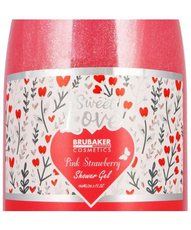 BRUBAKER 25 fl. oz. Strawberry Sweet Love Shower Gel in Champagne Bottle - Unique Bath Gift Set for Women & Men - Perfect Gift Idea - Buy Online on GoSupps.com