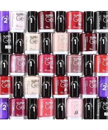 Rimmel Super Gel Nail Polish in Blackest Black 12ml - Long Lasting Formula - Pack of 1 - Buy Online on GoSupps.com
