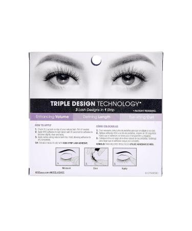 KISS Lash Couture Triple Push Up Collection - 3D Volume False Eyelashes | Reusable Multi-Angle Design Style Camisole | Shop Internationally - Buy Online on GoSupps.com