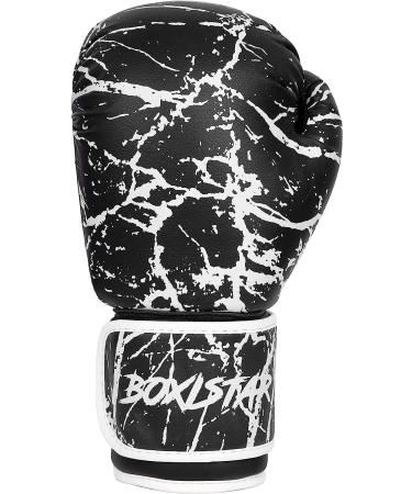 Boxing Training Sparring Kickboxing Punching Gloves 16 oz for Youth, Men & Women - Black/White - Buy Online on GoSupps.com