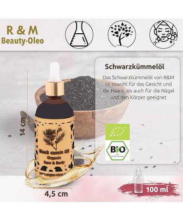 R&M Beauty Olo Black Cumin Oil - Premium Organic Cold-Pressed Oil for Face & Body | 100ml - Achieve Beautiful Skin - Buy Online on GoSupps.com
