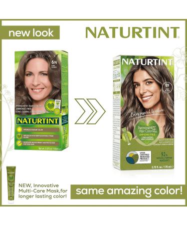 Naturtint 6N Dark Blonde Hair Color - Pack of 6 | Ammonia-Free, Vegan, Cruelty-Free | 100% Gray Coverage | Long-Lasting Results - 5.6 Fl Oz - Buy Online on GoSupps.com