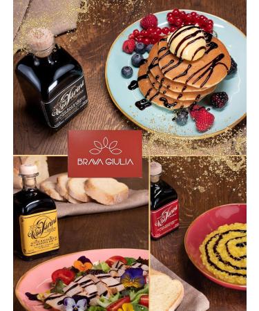 Brava Giulia Italian Balsamic Vinegar Tasting Gift Box Assortment Of Premium Via Farini Aged 8-12 Years Balsamic Vinegars Of Modena Imported From Italy - Buy Online on GoSupps.com