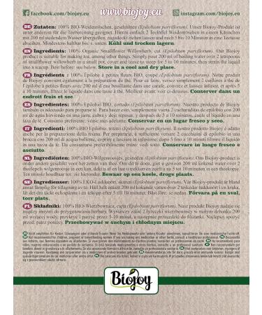 Biojoy BIO Fireweeds dried and cut 500 g ideal for Fireweed tea Epilobium parviflorum - Buy Online on GoSupps.com