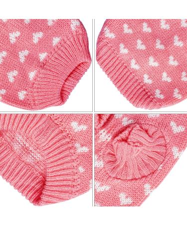 Pink Heart Dog Knitted Sweater for Small Cats and Dogs - Warm Holiday Pet Clothes - Buy Online on GoSupps.com