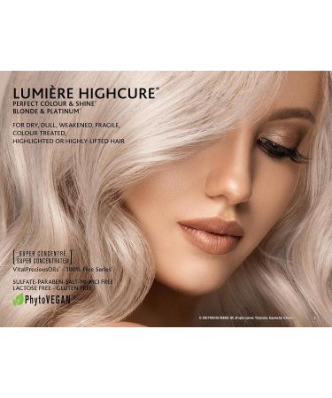 LUMIERE HIGH-CURE Shampoo for Color Treated Hair | Argan Oil & Ceramides - Perfect Colour & Shine for Dry Dull Weakened Hair - Salon Quality Care - Buy Online on GoSupps.com