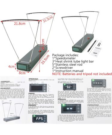 Buy Wolfman Archery Velocimetry Speed Meter - Professional FPS & M/S Chronograph for Accurate Arrow & Steel Ball Measurement - Buy Online on GoSupps.com