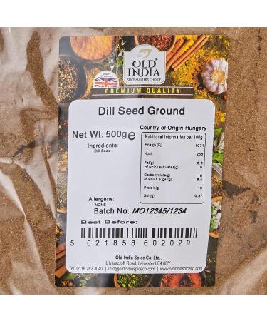 Old India Dill Seed Ground 500g - Premium Quality Spice for Cooking - Buy Online on GoSupps.com