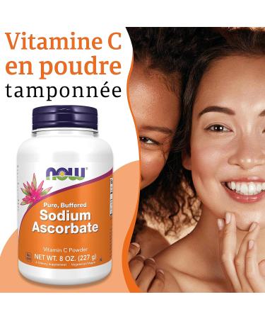 Now Foods Sodium Ascorbate (Sodium Ascorbate) 227g Vegan Powder Lab Tested Vitamin C Gluten Free Soy Free Vegetarian - Buy Online on GoSupps.com