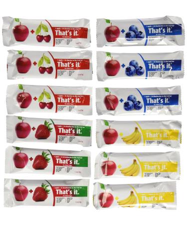 That's it Super Variety Pack of 12 (3 Apple+Cherry, 3 Apple+Strawberry, 3 Apple+Banana, 3 Apple+Blueberry)