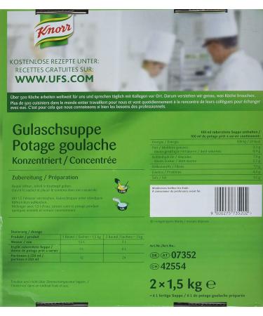 Knorr Goulash Soup Concentrate (High Meat Content) - 3kg Pack (Beef) | International Shipping - Buy Online on GoSupps.com