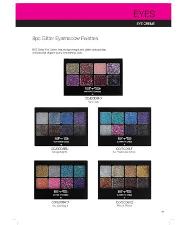 BYS Glitter Gel Makeup Palette - 8 Shades Razzle Dazzle | International Shipping Available - Buy Online on GoSupps.com