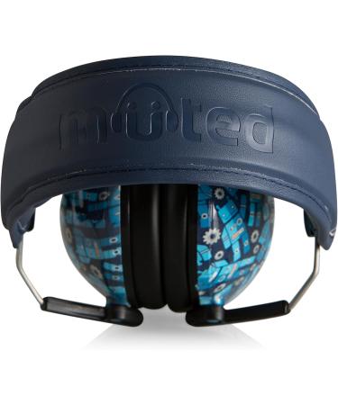Muted Designer Hearing Protection for Infants & Kids - Adjustable Children's Ear Muffs from Toddler to Teen One Size Robot Blue - Buy Online on GoSupps.com