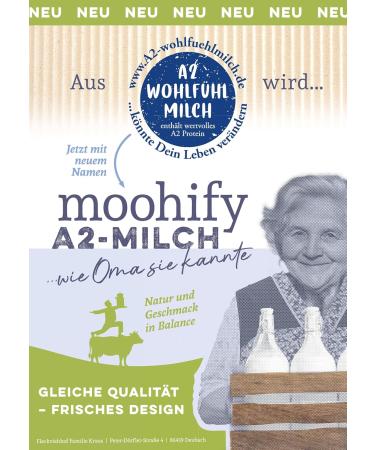 Buy A2 Feel-Good Full Cream Milk 3.8% - 12 Pack | High-Protein Non-GMO Cow's Milk | Ideal for Athletes - 1L Each - Buy Online on GoSupps.com