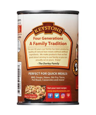 Keystone Meats All Natural Canned Beef - 14.5 oz | Premium Quality Ingredients - Buy Online on GoSupps.com