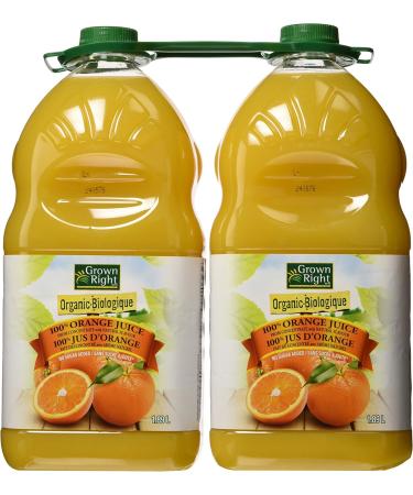 Grown Right Organic Orange Juice-2 X 1.89L 2-Count - Buy Online on GoSupps.com