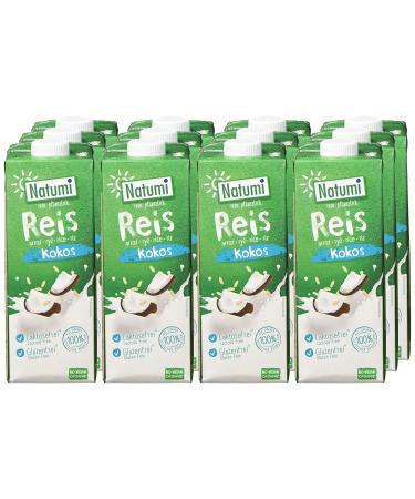 Buy Natumi Organic Rice Coconut Drink - 8 Pack (8 x 1L) | Delicious & Dairy-Free Beverage - Buy Online on GoSupps.com