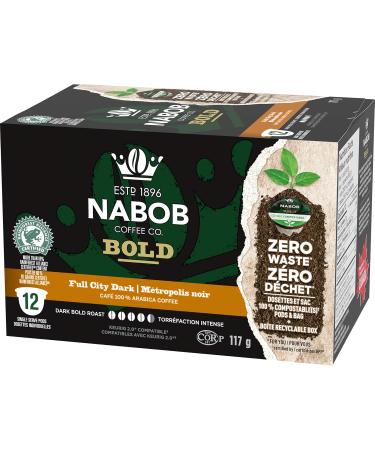 Nabob Full City Dark Coffee 100% Compostable Pods 117g (6 Boxes of 12 Pods) - Buy Online on GoSupps.com