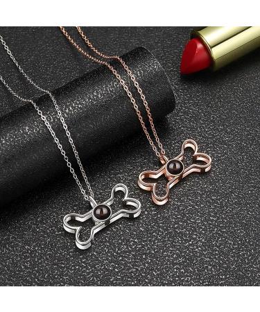Personalized Dog Paw Print Necklace | 925 Sterling Silver Photo Chain | Unique Pet Memories Jewelry Gift - Buy Online on GoSupps.com