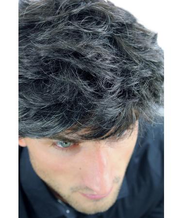 WIG ME UP Short Wavy Men's Wig - Thick Dark Brown with Grey Highlights CM-195-3+613 | International Shipping Available - Buy Online on GoSupps.com