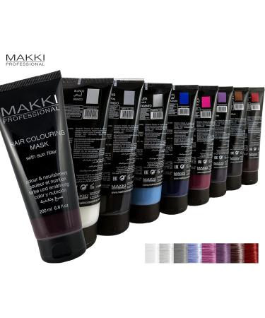 Makki Cosmetics Ltd MAKKI KLEIN BLUE HAIR SMALL COLOR MASK 200ML - Buy Online on GoSupps.com