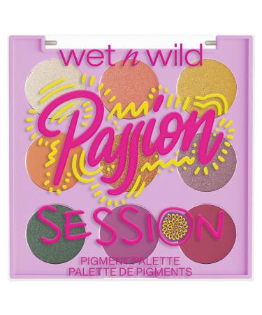wet n wild, Pigment Palette Wild Crush Passion Collection, Eyeshadow Palette with 9 Ultra-Pigmented Colors, Smoothing and Hydrating Formula, Passion Fruit Scent, Passion Session