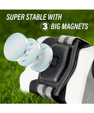 Gaialoop Universal Golf Rangefinder Magnetic Holder Mount - Adjustable Strap for Golf Cart - Strong Magnet Attachment - Buy Online on GoSupps.com