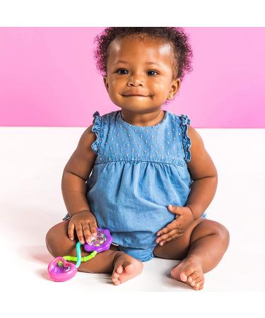 Bright Starts Rattle and Shake Barbell Toy - Pretty in Pink | Ages 3 Months - Buy Online on GoSupps.com