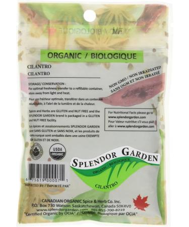 Splendor Garden organic Cilantro 10.0 Gram - Buy Online on GoSupps.com