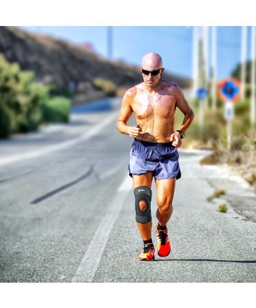 Buy Vital Salveo Germanium 9.5 Knee Brace | Adjustable With S-Stays & Open Patella Support Large Fit International Shipping Available - Buy Online on GoSupps.com