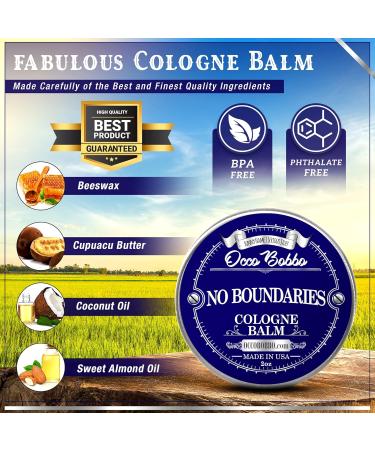 Occo Bobbo No Boundaries Solid Cologne - Classic and Clean Scent that Combines Woody-Fresh Musk Cedar and Citrus Notes - Made In The USA - All-Natural Ingredients - 2 oz No Boundaries 2 Ounce (Pack of 1) - Buy Online on GoSupps.com