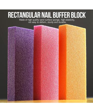 FANDAMEI Nail Buffers and Files Kit - 3 Rectangular Buffers, 3 Nail Files, 1 Nail Buffer - Professional Nail Care Tools - Buy Online on GoSupps.com