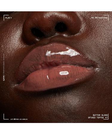 NYX Butter Gloss Spiked Toffee Lip Gloss - Brown Mauve Shade, 0.27 Fl Oz - Buy Online on GoSupps.com