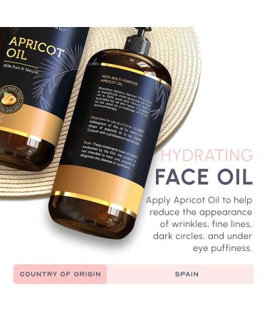 Brooklyn Botany Apricot Kernel Oil - 28 Fl Oz. - Buy Online on GoSupps.com