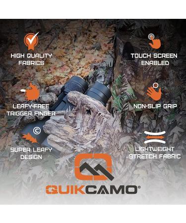 QuikCamo Mossy Oak & Realtree 3D Leafy Camo Hunting Gloves | Touch Screen/Fingerless | NWTF Obsession | Large/XL - Buy Online on GoSupps.com