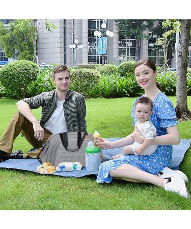 SONARIN Convertible Baby Changing Bag with Folding Crib - Waterproof Large Capacity Nappy Changing Tote Bag - Travel Diaper Bag with Changing Mat in Grey - Buy Online on GoSupps.com