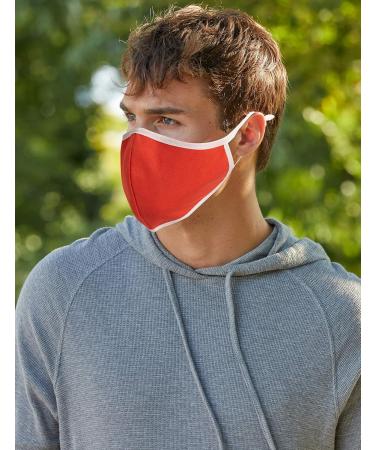 Quality Durables 4-Pack Unisex Reusable Face Masks - Adult L-XL in Orange Pink Gray Heather & Blue - International Shipping Available - Buy Online on GoSupps.com