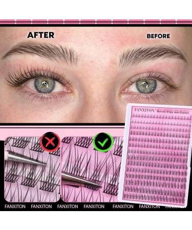 FANXITON Lash Clusters Kit Wispy Lashes Clusters Kit Natural C Lash Extensions Kit Eyelash Clusters Kit with Lash Bond and Seal Tweezers Individual Lashes Kit - 280 Pcs - (YS03)DIY Lash Extension Kit-280pcs - Buy Online on GoSupps.com