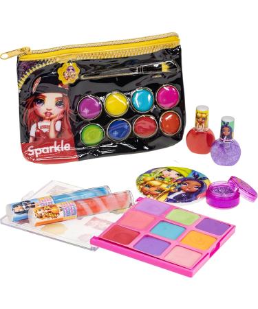 Rainbow High Cosmetic Makeup Set for Kids - Lip Gloss Nail Polish & Eye Shadow Bag - Perfect for Parties & Sleepovers - Ages 6 - Buy Online on GoSupps.com