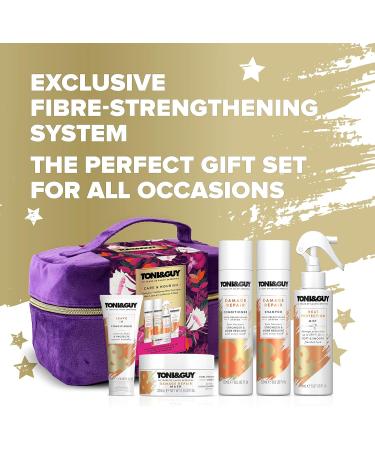 Toni&Guy Ultimate Care & Nourish with a Large Plush Velvet Vanity Gift Case Christmas Gift Set Perfect Gifts for Her 5 Piece - Buy Online on GoSupps.com