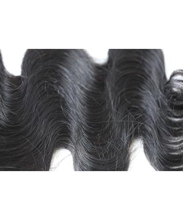 100% Real Hair Extensions - Lace Closure Thickening 25cm Wavy Natural Black - PRETTYSHOP - Buy Online on GoSupps.com