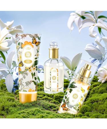 Hybrid & Company Women Yellow Flower 3 Pcs Gift Set 50ml-Perfume&100ml-Mist&80ml-Shower Gel - Buy Online on GoSupps.com