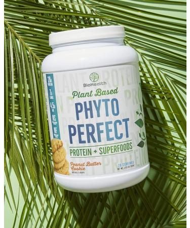 Buy Phyto Perfect Peanut Butter Cookie 2lb - 28g Vegan Protein Superfoods & Organic Fruits | 21 Servings - Buy Online on GoSupps.com