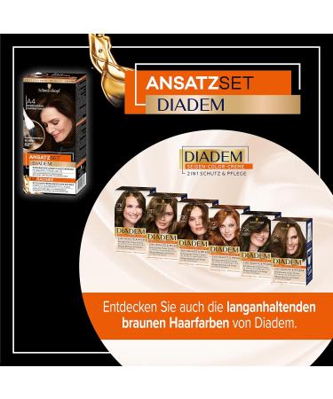  Diadem Diadem Root Touch-Up Kit A4 Dark Brown Level 3 (22 ml) permanent hair color to conceal roots in just 10 minutes root color with nourishing oil formula - Buy Online on GoSupps.com