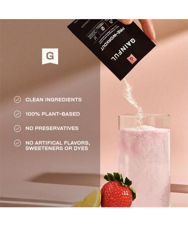 Gainful Pre Workout Powder - Strawberry Lemonade - 10 Servings (Caffeinated) - Buy Online on GoSupps.com
