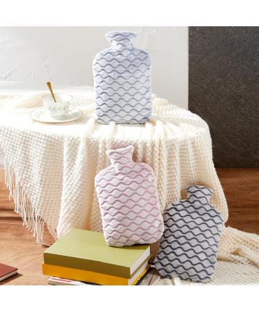 Samply 2L Hot Water Bottle with Soft Cover - Pink Hot Water Bag for Pain Relief & Cozy Nights - Buy Online on GoSupps.com