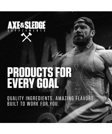 Axe & Sledge HWMF High Stim Pre-Workout Powder | 400mg Caffeine | Pre-Workout for Men & Women with Citrulline Beta Alanine & Alpha GPC - Energy Pump & Focus | 20/40 Servings Sour Citrus Punch - Buy Online on GoSupps.com