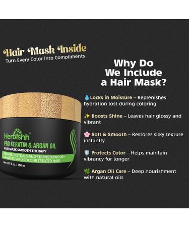 Herbishh Ultimate Hair Color Kit de shampoing 3 pi ces shampoing colorant + 1 masque capillaire l'argan shampoing couleur lisse et longue dur e (marron fonc lot de 3) Dark Brown 1 g (Lot de 3) - Buy Online on GoSupps.com